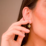 Load image into Gallery viewer, Pakistani Oval Peridot Earrings - Natural Beauty in Every Detail