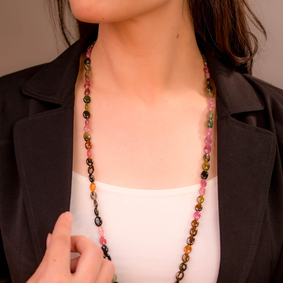 Luxurious Tourmaline Gemstone Women's Necklace