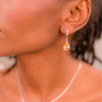 Load image into Gallery viewer, African Citrine and Zircon Jewelry Set – Stunning Pear-Shaped Gems, 25.6 Carats