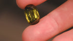 Load and play video in Gallery viewer, Basil Green Tourmaline - 12.6 ct, Cushion Cut Oval
