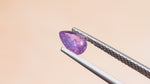 Load and play video in Gallery viewer, Purplish Pinkish Red Sapphire - 1.09 ct, Pear Faceted Cut
