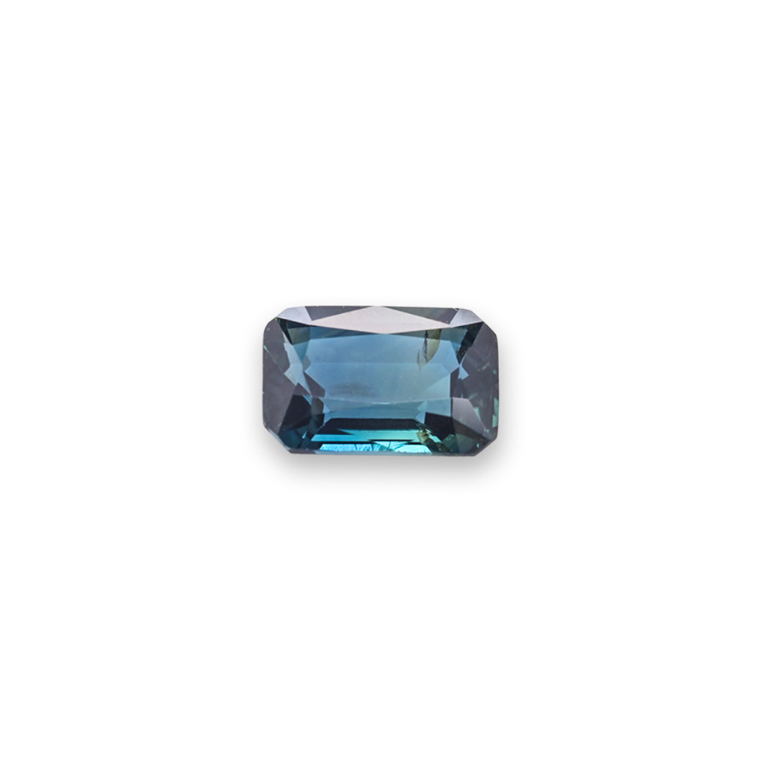 Blue Teal Sapphire - 1.30 ct, Octagon Cut