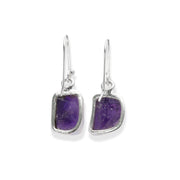 Brazilian Amethyst Dangle Earrings - Elegance Swinging from Your Ears