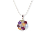 Load image into Gallery viewer, Global Gemstone Medley Pendant - Citrine, Amethyst, Blue Topaz, Garnet, Peridot: A World of Colorful Elegance
