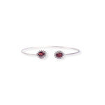 Load image into Gallery viewer, Fiery Passion Garnet and Zirconia Bangle