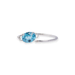 Load image into Gallery viewer, Elegant Oval Blue Topaz Bangle – Pakistani Craftsmanship, Captivating Brilliance
