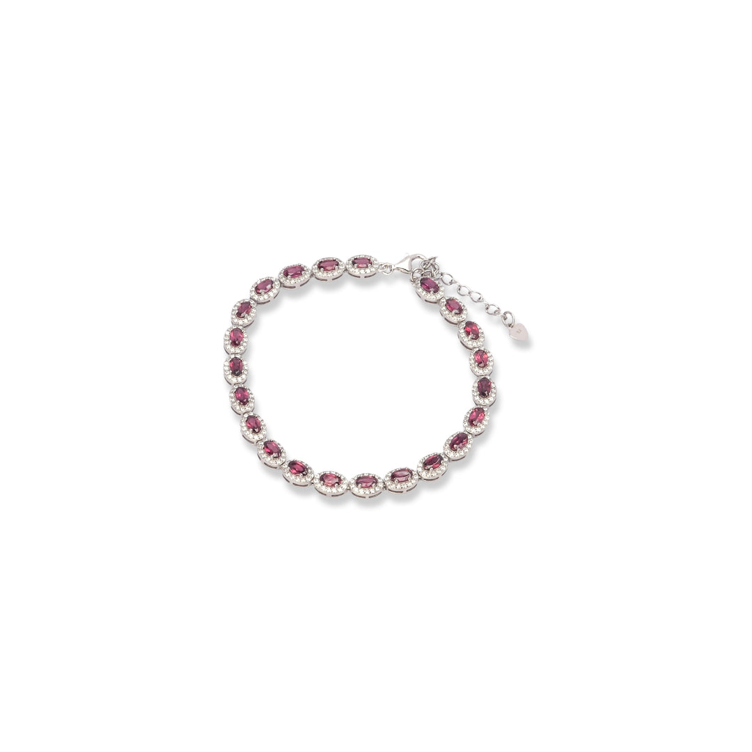 Zirconia Garnet Brilliance Bracelet