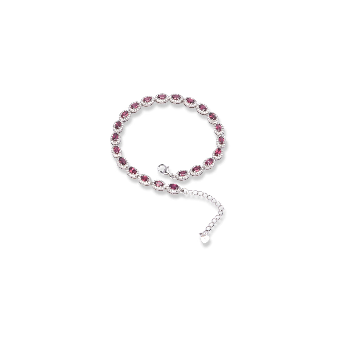 Zirconia Garnet Brilliance Bracelet