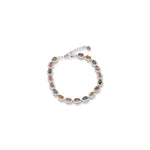 Load image into Gallery viewer, Brazilian Oval Tourmaline Zircon Bracelet - Delicate Beauty, Adjustable Elegance
