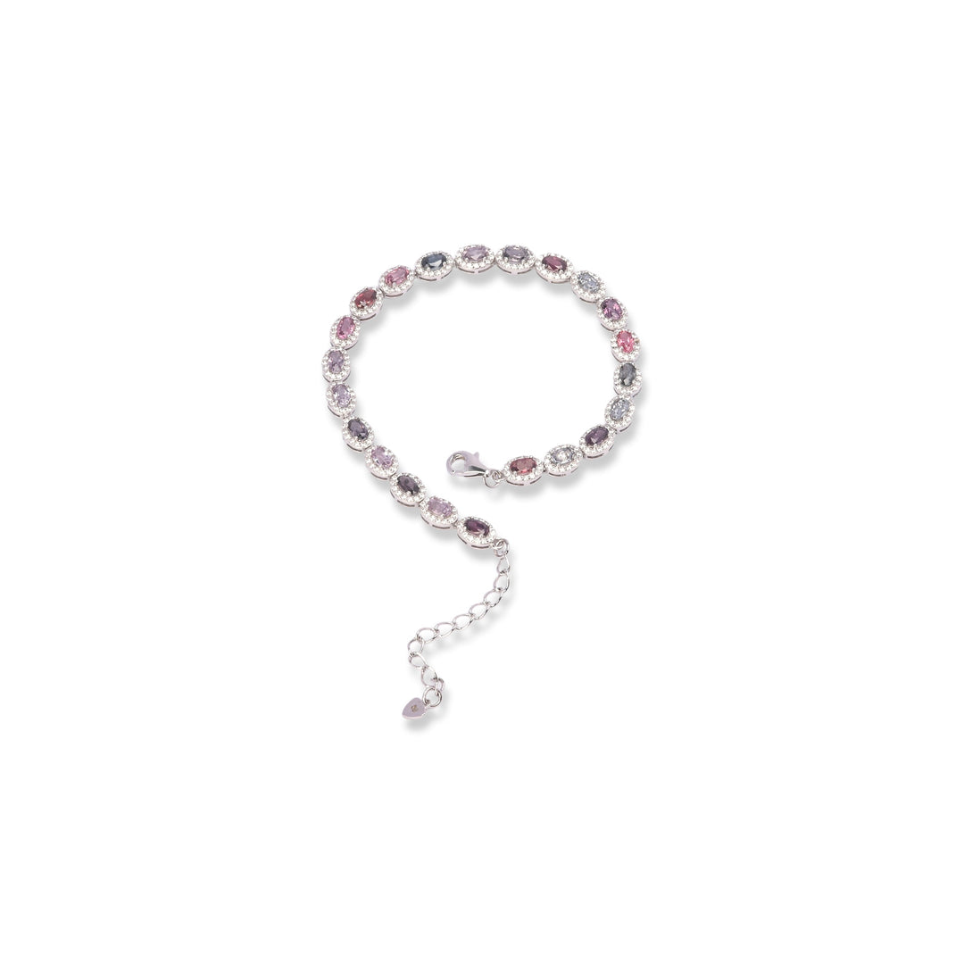 Sri Lankan Oval Spinel Bracelet - Subtle Sophistication, Adjustable Elegance