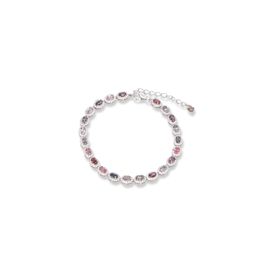 Sri Lankan Oval Spinel Bracelet - Subtle Sophistication, Adjustable Elegance