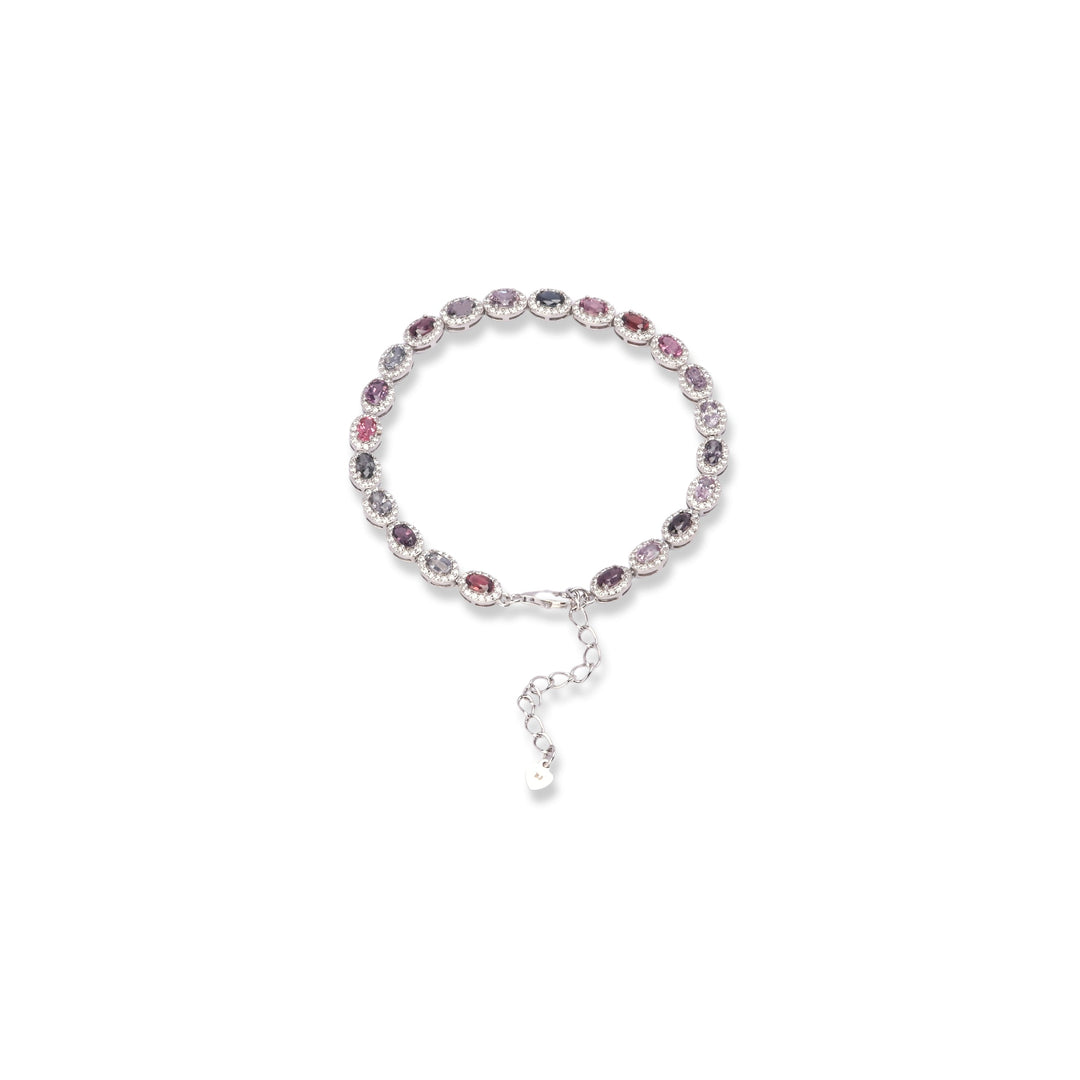 Sri Lankan Oval Spinel Bracelet - Subtle Sophistication, Adjustable Elegance