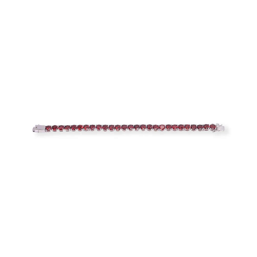 African Garnet Round Bead Bracelet - 27.81 ct