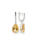 African Citrine and Zircon Jewelry Set – Stunning Pear-Shaped Gems, 25.6 Carats