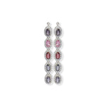 Load image into Gallery viewer, Sri Lankan Oval Spinel and Zircon Necklace Set - Elegance in Every Detail
