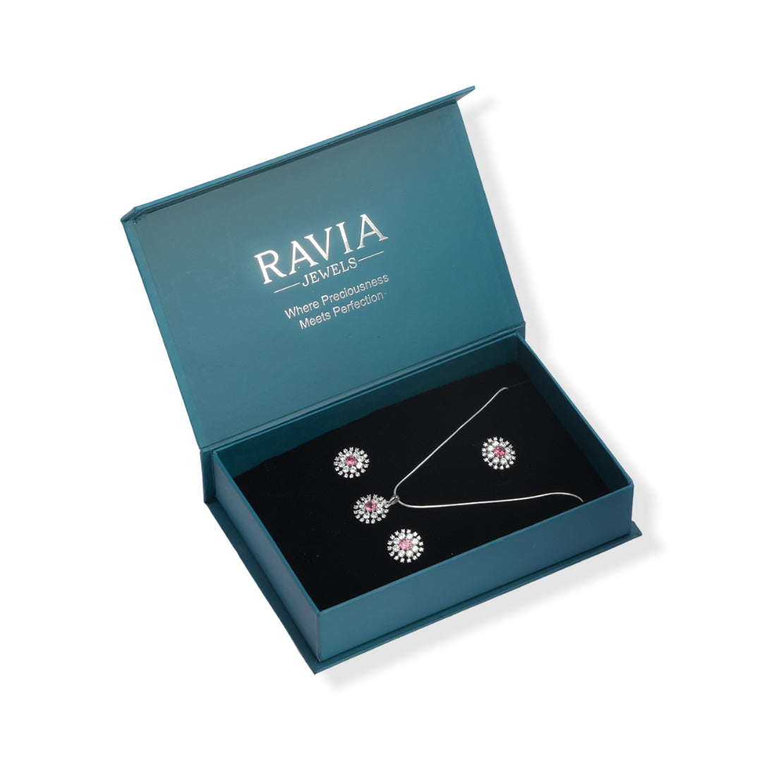 Brazilian Tourmaline Jewelry Set – Radiant Round Gems, Subtle Elegance