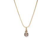 Brilliant Gold Green Amethyst Women's Pendant