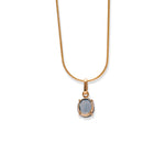 Load image into Gallery viewer, Enchanting London Blue Topaz - Exquisite Gold Pendant
