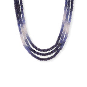 Shaded Sapphire Circle Necklace