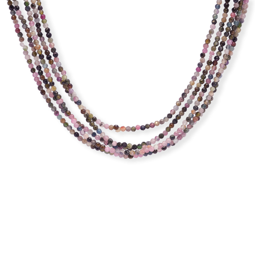 Radiant Round Tourmaline Necklace