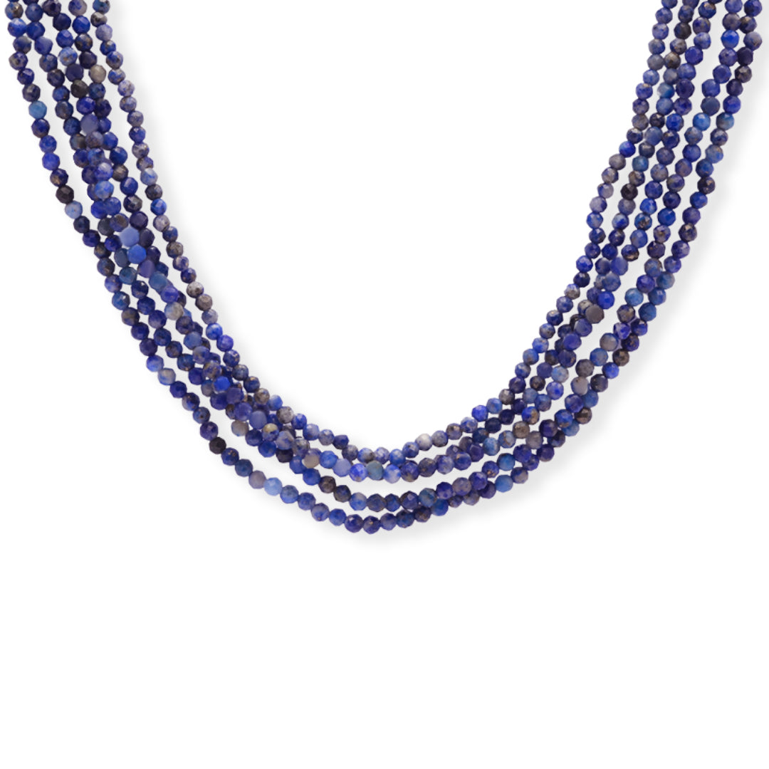 Sophisticated Lapis Lazuli Drop Necklace