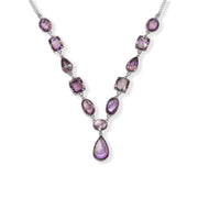 Brazilian Amethrine Necklace Set - Oval, Square and Pear Cut