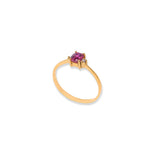 Load image into Gallery viewer, 18k Gold  Precious Ruby Diamond Ring- 0.50 ct
