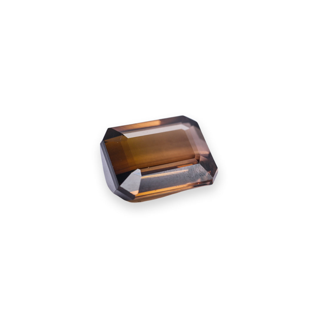 Natural Golden Brown Tourmaline - 3.2 ct, Rectangular Cut"