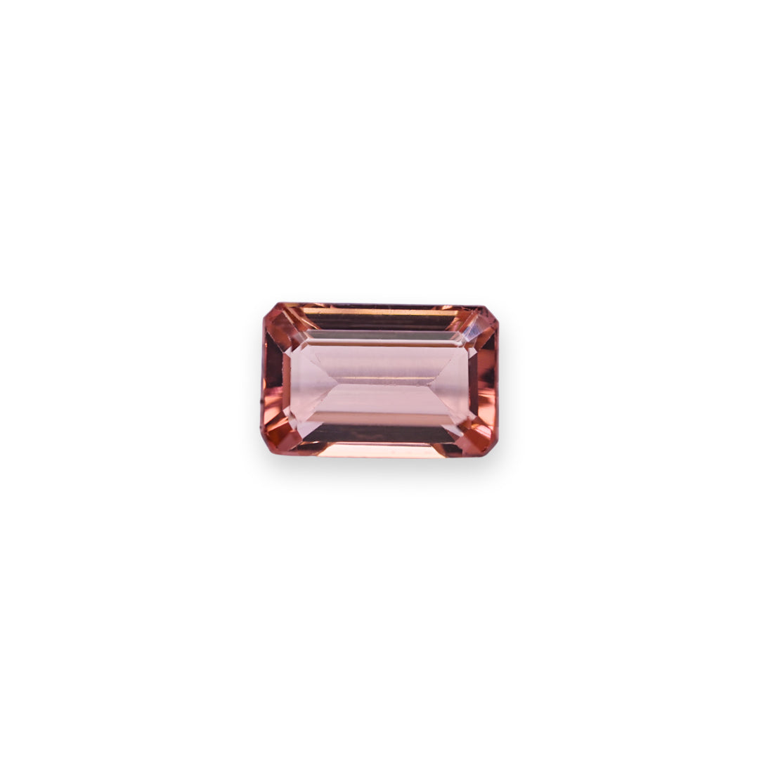 Rosewood Pink Tourmaline - 2.4 ct, Rectangular Cut"