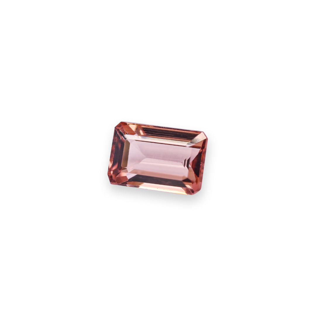 Rosewood Pink Tourmaline - 2.4 ct, Rectangular Cut"