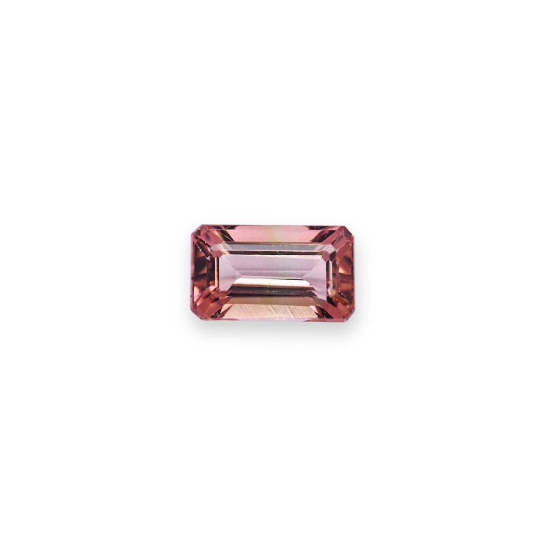 Rosewood Pink Tourmaline - 1.8 ct, Rectangular Cut"