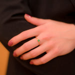 Load image into Gallery viewer, Brilliant Emerald Diamond 18k Gold  Ring  - 0.25ct, 0.686grams
