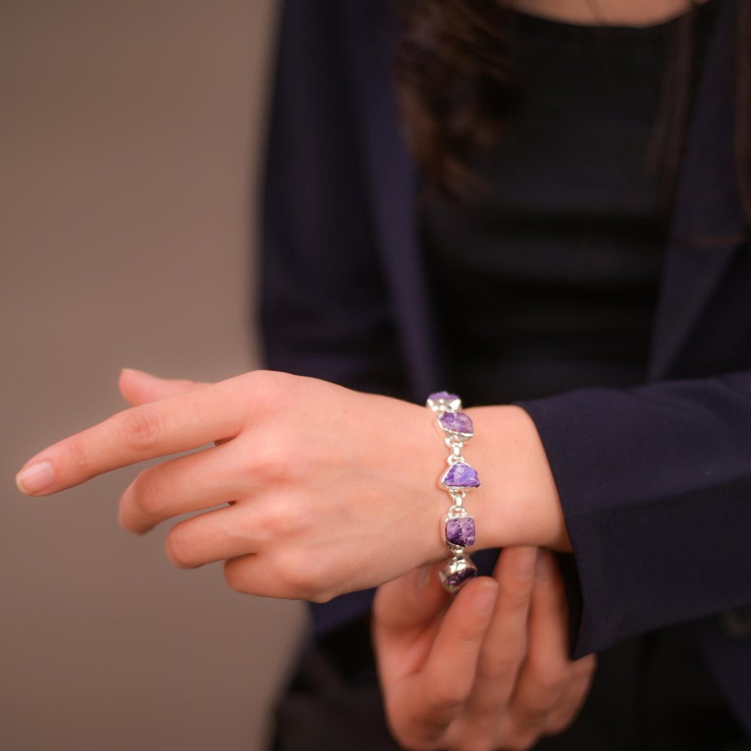 Raw Amethyst Mystic Bracelet