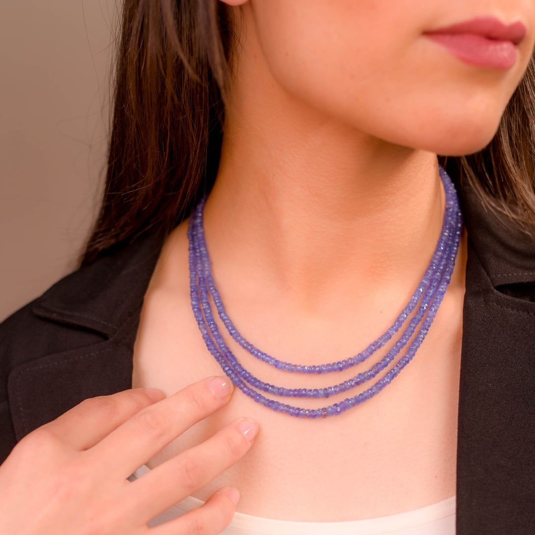 Glimmering Tanzanite Sphere Necklace