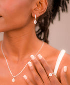 Exquisite Ethiopian Opal and Zircon Jewelry Set – Genuine Oval Gems, Elegant Design