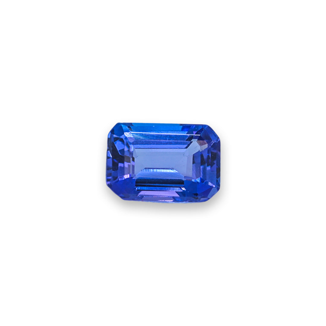 Violetish Blue Tanzanite - 0.88 ct